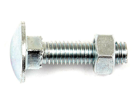 Metric Carriage Bolt and Nut, M10x90mm (DIN 601/934) | S.8277 - Farming Parts
