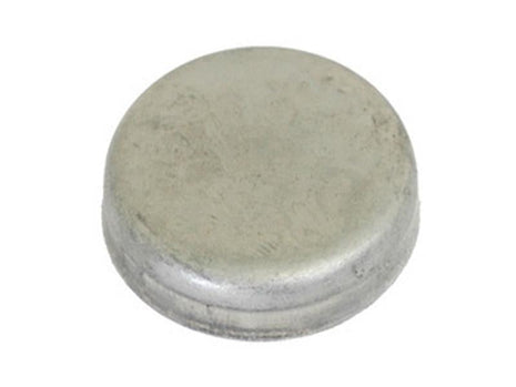 The image depicts a Core Plug - 7/8'' (Cup Type - Mild Steel) by Sparex, Part Number S.8444, featuring a small, round, flat metal disk with a slightly raised edge against a plain white background.