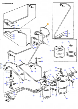 Massey Ferguson - Fuel Pipe - 888486M91 - Farming Parts