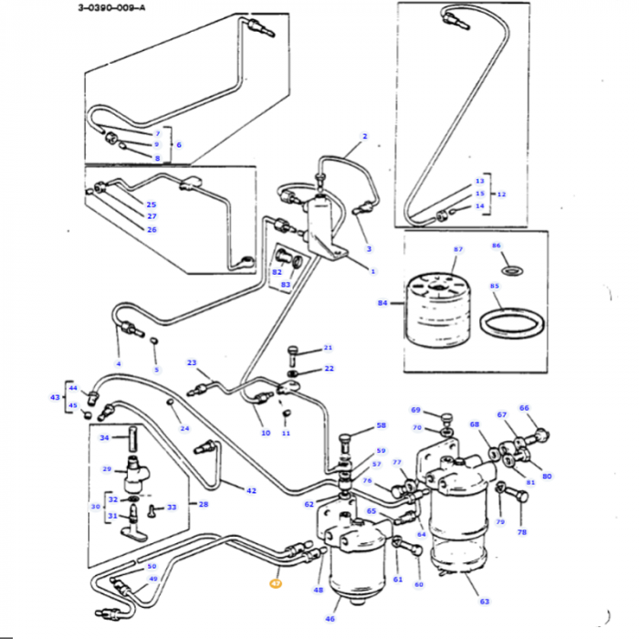Massey Ferguson - Fuel Pipe - 888490M91 - Farming Parts