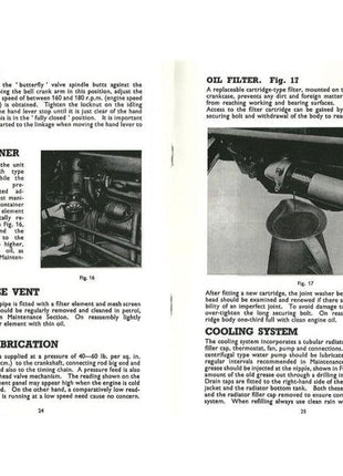 Massey Ferguson - TE-F20  Diesel Engine Instruction Book - 819014M1 - Farming Parts