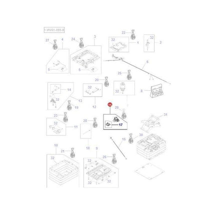 Actuation - F312500030130 - Massey Tractor Parts