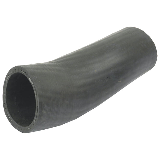 A black, rubber air cleaner hose section with one slightly tapered end lies on a white surface—a perfect fit for your Massey Ferguson machinery. Get the Sparex Air Cleaner Hose, Part No.S.41529, for a precise and reliable replacement.