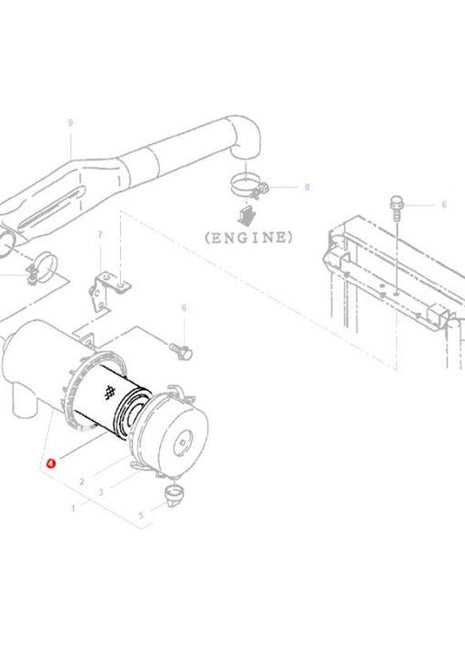 Air Filter - 3607884M92 - Massey Tractor Parts
