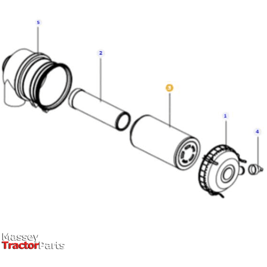 Massey Ferguson Air Filter Element - 6223618m1 | OEM | Massey Ferguson parts | Filters-Massey Ferguson-Engine & Filters,Engine Air,Farming Parts,Filters,Tractor Parts