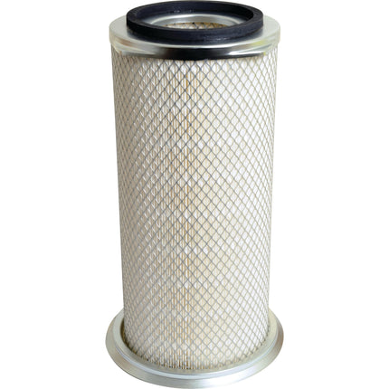 A Sparex Air Filter - Outer (Sparex Part No.S.41853) featuring a cylindrical design with a metal mesh exterior and rubberized ends, ideal for use in Donaldson Filters systems.