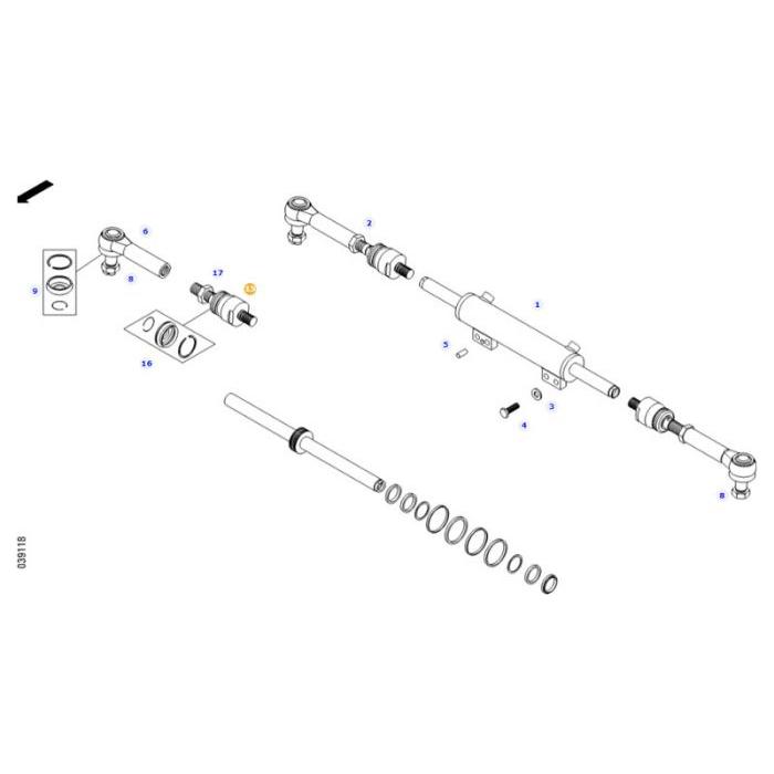 Axial Joint - F650153021650 - Massey Tractor Parts