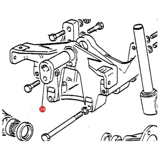 Axle Pin - 183221M1 - Massey Tractor Parts