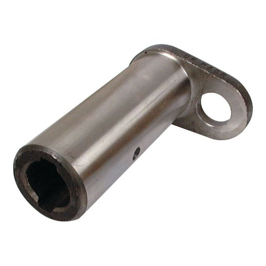 A cylindrical metal component with a flange and a hole, resembling a pivot pin, likely used as a mechanical part or connector: the Axle Pin by Sparex, Part No. S.40104.