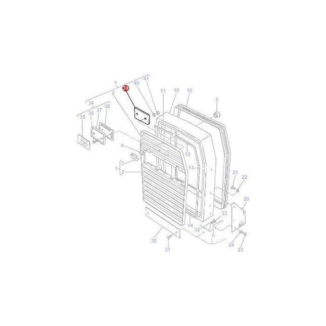 Badge Plate - 3701633M1 - Massey Tractor Parts