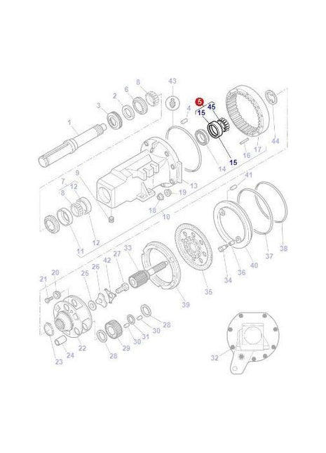 Bearing Assy - 3405248M91 - Massey Tractor Parts