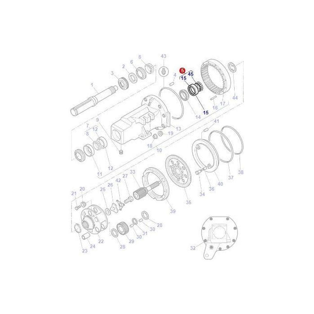 Bearing Assy - 3405248M91 - Massey Tractor Parts