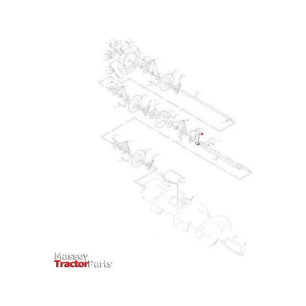 Massey Ferguson Bearing Carrier - D28251831 | OEM | Massey Ferguson parts | Auger-Massey Ferguson-Auger,Bearing & Bushes,Combine,Farming Parts,Harvesting & Cutting,Machinery,Machinery Parts,Tractor Parts