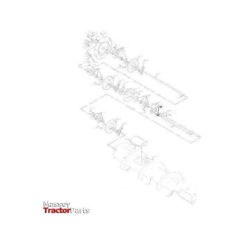 Massey Ferguson Bearing Carrier - D28251831 | OEM | Massey Ferguson parts | Auger-Massey Ferguson-Auger,Bearing & Bushes,Combine,Farming Parts,Harvesting & Cutting,Machinery,Machinery Parts,Tractor Parts