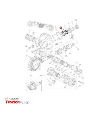 Massey Ferguson Bearing Differential - 339394X1 | OEM | Massey Ferguson parts | Axles & Power Transmission-Massey Ferguson-4WD Parts,Axle Differentials & Components,Axles & Power Train,Bearings,Farming Parts,Front Axle & Steering,Roller Bearings,Taper Roller Bearings,Tractor Parts
