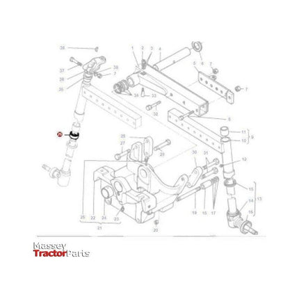 Massey Ferguson Bearing - 196167M1 | OEM | Massey Ferguson parts | Axles & Power Transmission-Massey Ferguson-2WD Parts,Axle Spindles & Components,Axles & Power Train,Farming Parts,Front Axle & Steering,Spindle Repair Kits,Tractor Parts