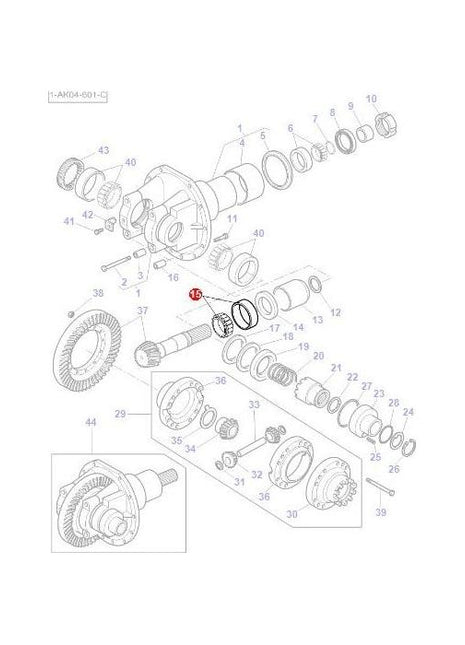 Bearing Pinion Shaft - 3765690M1 - Massey Tractor Parts