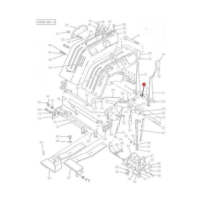 Bearing Quadrant Levers - 1687662M1 - Massey Tractor Parts