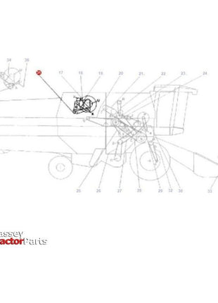 Massey Ferguson Belt PROP. PUMP AND HYDR. PUMP - D41990013 | OEM | Massey Ferguson parts | Drive Belts-Massey Ferguson-Belts,Combine,Farming Parts,Harvesting & Cutting,Machinery Parts,Tractor Parts