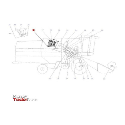 Massey Ferguson Belt PROP. PUMP AND HYDR. PUMP - D41990013 | OEM | Massey Ferguson parts | Drive Belts-Massey Ferguson-Belts,Combine,Farming Parts,Harvesting & Cutting,Machinery Parts,Tractor Parts