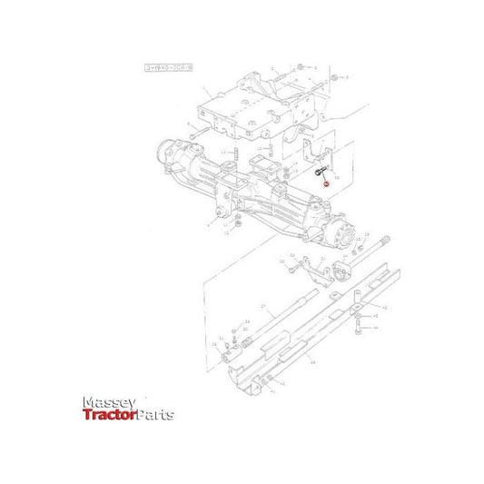 Bolt 5/8x13/8 UNC - 354281X1 - Massey Tractor Parts
