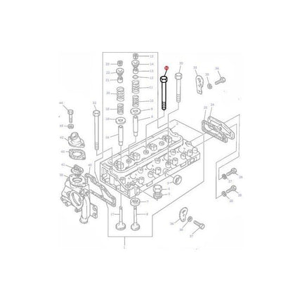 Bolt Cylinder Head - 747742M1 - Massey Tractor Parts