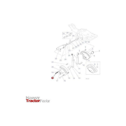 Massey Ferguson Bolt Draft & Position Controls - 376393X1 | OEM | Massey Ferguson parts | Hydraulic Pumps-Massey Ferguson-Bolts,Bolts & Set Screws,Farming Parts,Metric,Nuts,Screws & Fasteners,Towing & Fasteners,Tractor Parts,UNC,UNF
