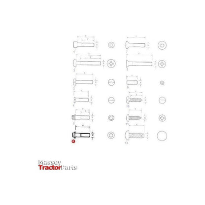 Massey Ferguson Bolt M6x16 10.9 - 3009182X1 | OEM | Massey Ferguson parts | Bolts-Massey Ferguson-Bolts,Bolts & Set Screws,Farming Parts,Hardware,Metric,Nuts,Screws & Fasteners,Towing & Fasteners,Tractor Parts,UNC,UNF,Workshop,Workshop Equipment