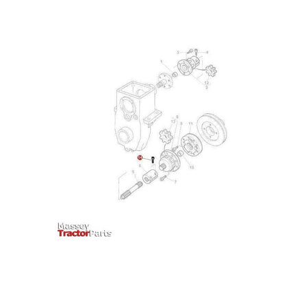 Massey Ferguson Bolt Sleeve Clamp - 3010238X1 | OEM | Massey Ferguson parts | PTO-Massey Ferguson-Axles & Power Train,Clutches & Flywheels,Dampers,Farming Parts,Tractor Parts