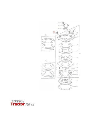 Massey Ferguson Bolt 5/16x1.75 unc Clutch Assy - 887892M1 | OEM | Massey Ferguson parts | Clutch-Massey Ferguson-Bolts,Bolts & Set Screws,Farming Parts,Metric,Nuts,Screws & Fasteners,Towing & Fasteners,Tractor Parts,UNC,UNF