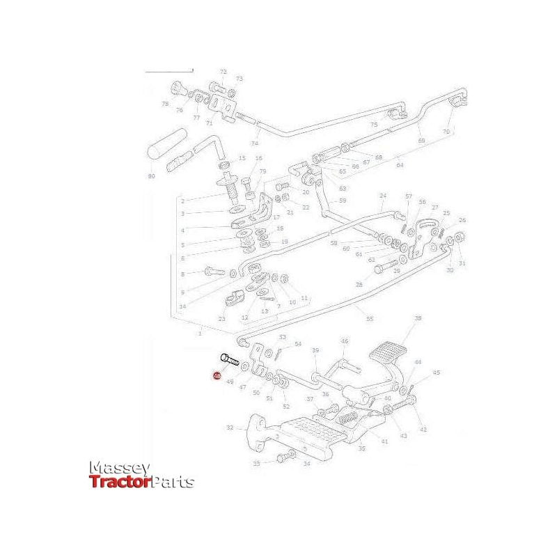 Massey Ferguson Bolt 1/4x1.1/4unf - 361415X1 | OEM | Massey Ferguson parts | Throttle-Massey Ferguson-Bolts,Bolts & Set Screws,Farming Parts,Metric,Nuts,Screws & Fasteners,Threaded Bar,Towing & Fasteners,Tractor Parts,UNC,UNF