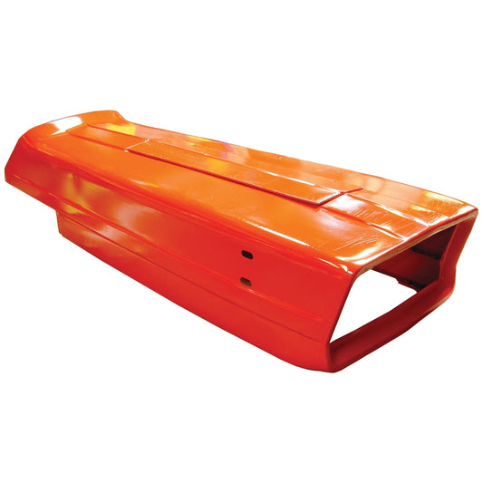 A bright orange, elongated plastic cover with a rectangular opening and mounting holes, typically used for machinery or equipment protection, such as the Bonnet (Sparex Part No.S.42503) from Sparex.