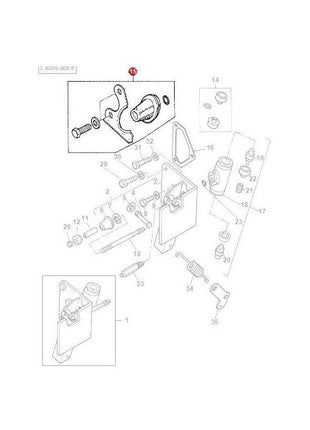 Boot Slave Cylinder - 1810993M91 - Massey Tractor Parts