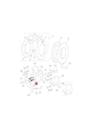 Boot Slave Cylinder - 1860959M1 - Massey Tractor Parts