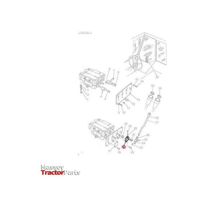 Massey Ferguson Bracket - 1662933M1 | OEM | Massey Ferguson parts | Tractor Spool Valves-Massey Ferguson-Control,Farming Parts,Hydraulic Pressure & Relief Valves,Hydraulics,Tractor Hydraulic,Tractor Parts