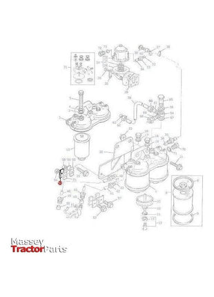 Massey Ferguson Bracket Pipe - 733869M1 | OEM | Massey Ferguson parts | Fuel Pipes-Massey Ferguson-Engine & Filters,Farming Parts,Fuel Delivery Parts,Fuel Line Fittings,Tractor Parts