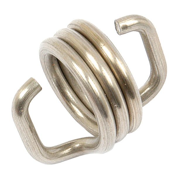 A close-up of the Sparex Brake Actuator Spring (Sparex Part No.S.40834) featuring double coils and hooked ends, compatible with Ford / New Holland.