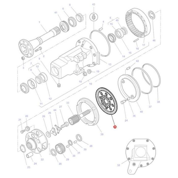 Brake Disc - 3795762M1 - Massey Tractor Parts