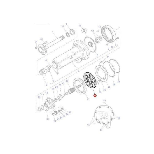 Brake Disc - 3798531M1 - 4311519M1 - Massey Tractor Parts