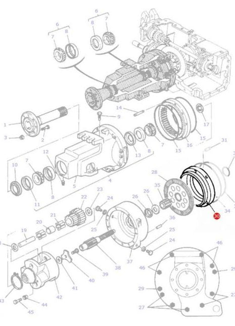 Brake Piston - 3617620M4 - Massey Tractor Parts