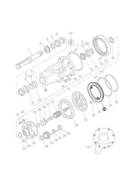 Brake Piston - 4300844M3 - Massey Tractor Parts