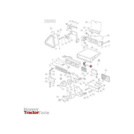 Massey Ferguson Bridle Light Fixing - 3713696M2 | OEM | Massey Ferguson parts | Rear Lights-Massey Ferguson-Farming Parts,Lighting & Electrical Accessories,Rear Lights,Tractor Parts,Vehicle Lighting