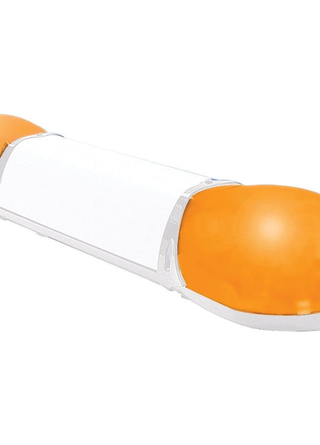 A white and orange roof-mounted light bar, typically used on emergency or maintenance vehicles, featuring a durable polycarbonate lens by Sparex (Replacement Lens, Fits: S.20642 - S.148261).