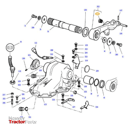Massey Ferguson Bush - 3796050M1 | OEM | Genuine Part-Massey Ferguson-Components,Farming Parts,Lift Arms Rods & Shafts,Linkage,PTO & Linkage,Tractor Parts