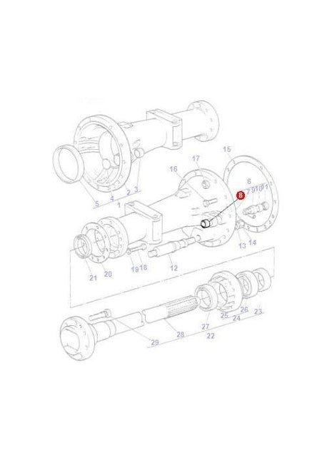 Bush Brake Rod - 190975M1 - Massey Tractor Parts