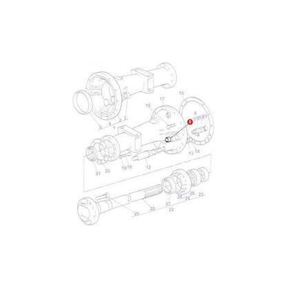 Bush Brake Rod - 190975M1 - Massey Tractor Parts