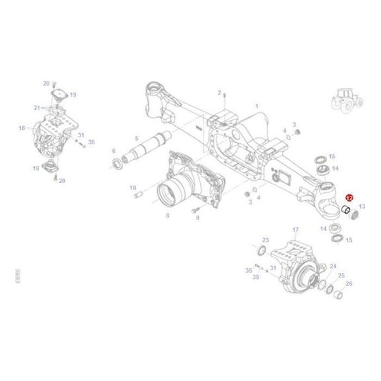Bush - F339300020100 - Massey Tractor Parts