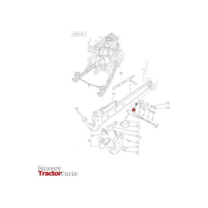 Massey Ferguson Bush Locking Plate - 3384183M2 | OEM | Massey Ferguson parts | Linkage-Massey Ferguson-Drawbars,Farming Parts,Linkage,PTO & Linkage,Tractor Parts