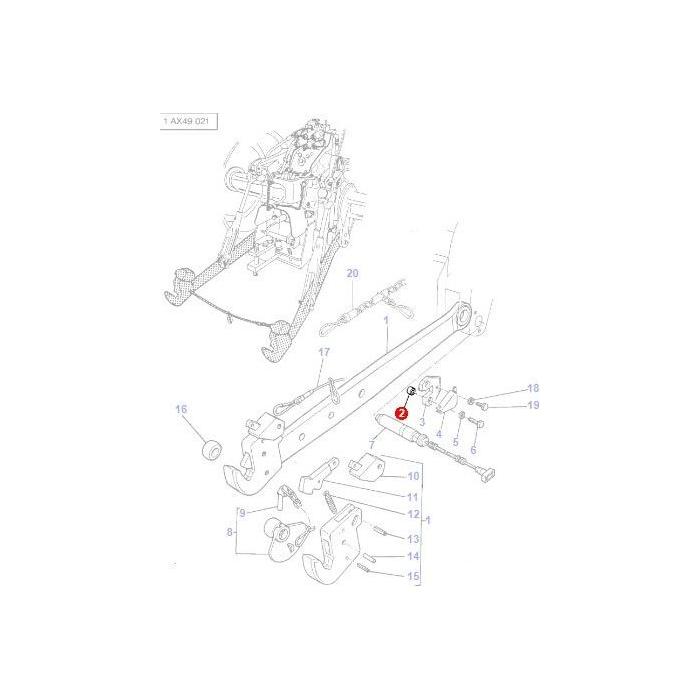 Bush Locking Plate - 3384183M2 - Massey Tractor Parts