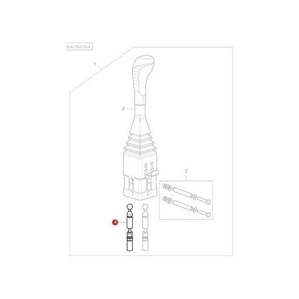 Cable 2400mm Long - AL5020946 - Massey Tractor Parts
